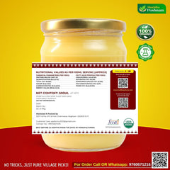 A2 Desi Gir Cow Ghee in Glass Jar