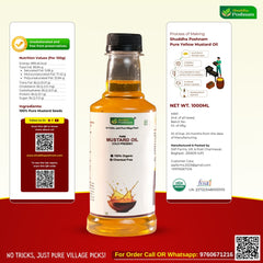 Cold Pressed Yellow Mustard Oil