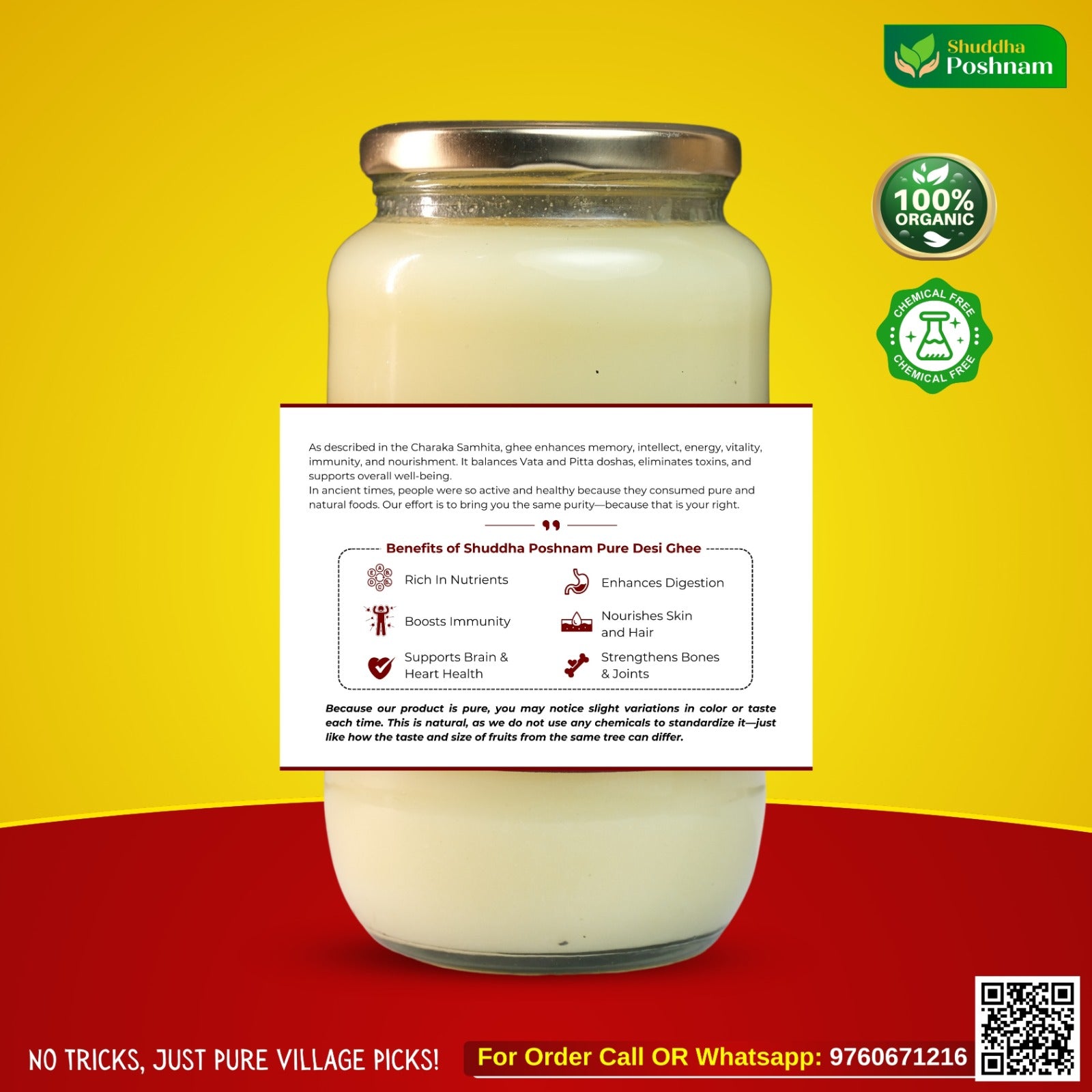 Bilona-Churned Desi Buffalo Ghee