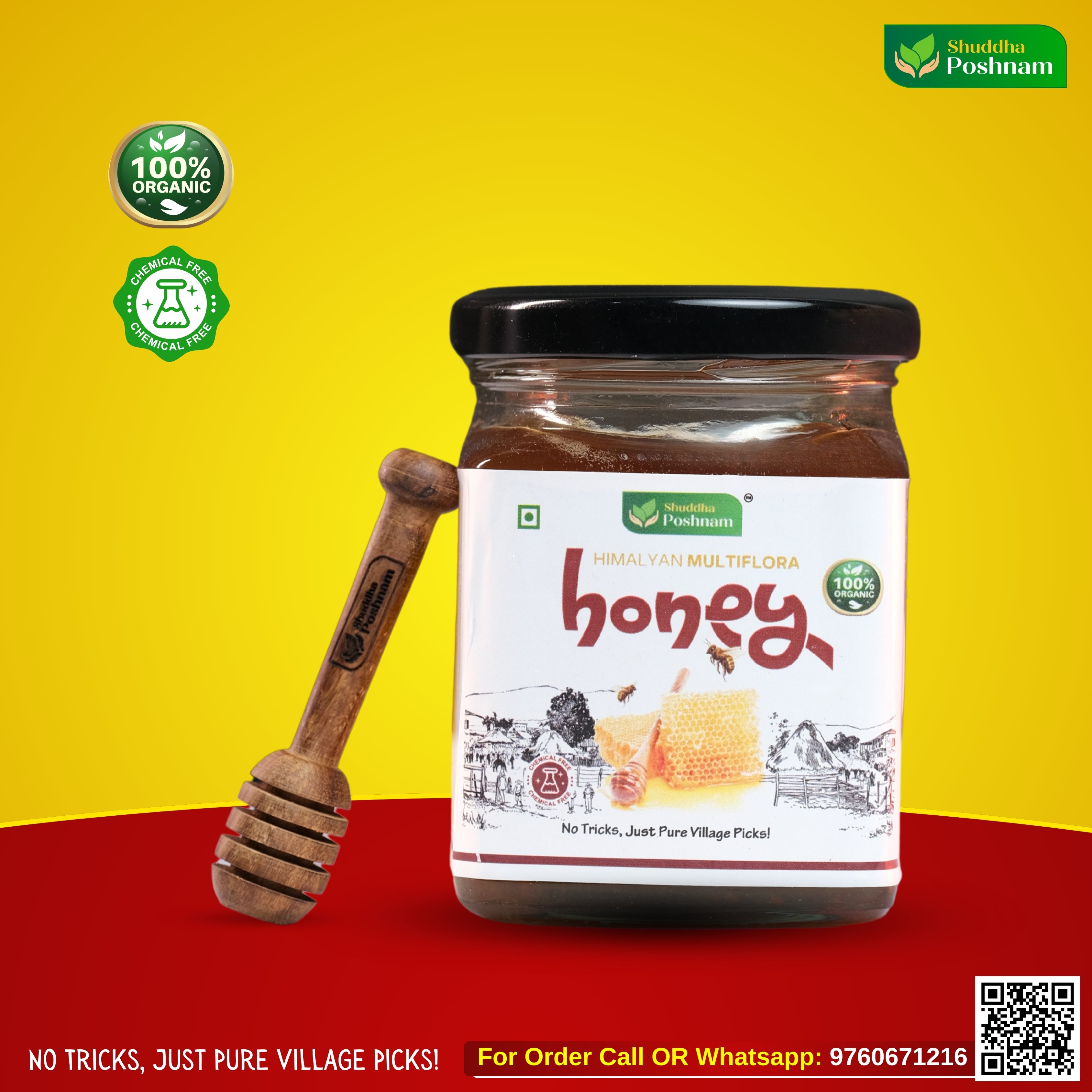 Shuddha Poshnam Himalayan Multiflora Raw Honey