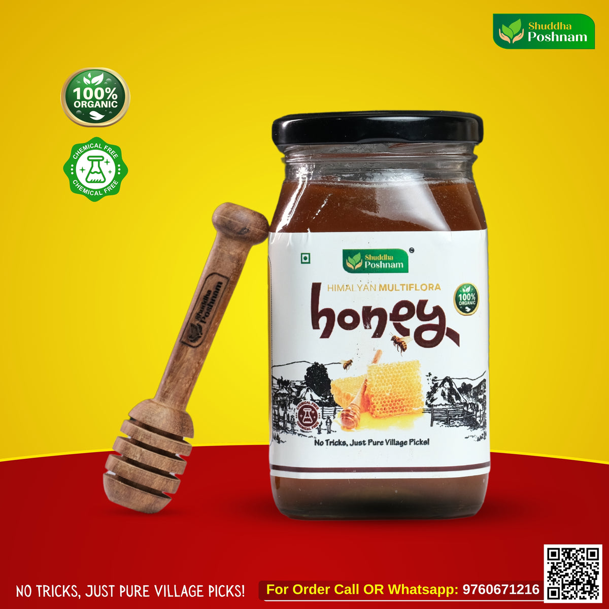 Shuddha Poshnam Himalayan Multiflora Raw Honey