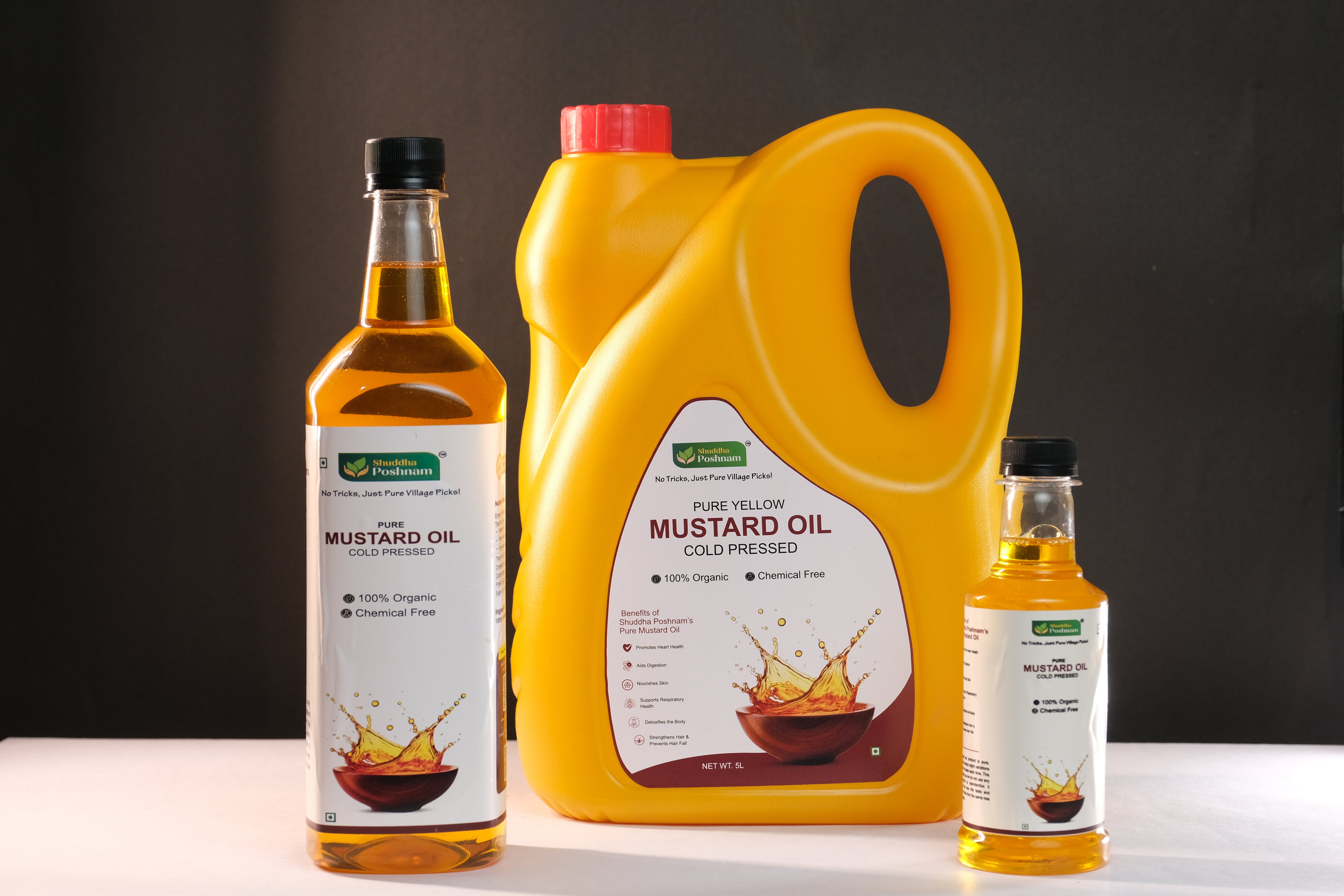 Shuddha Poshnam Yellow Mustard Oil
